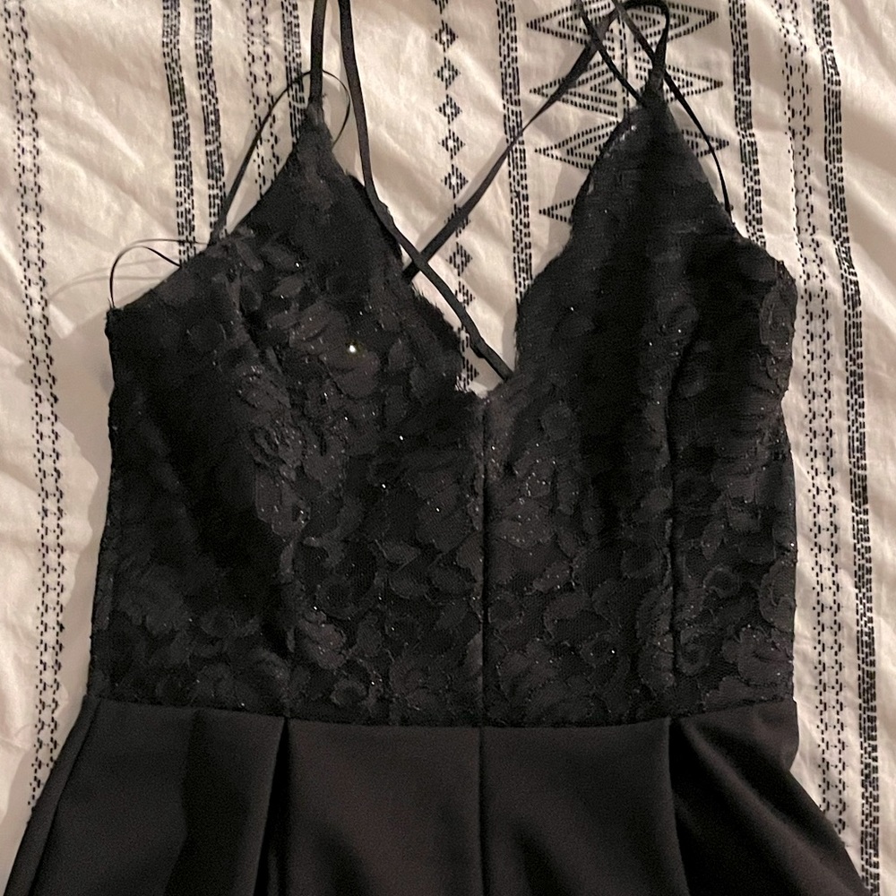 black dressy romper
